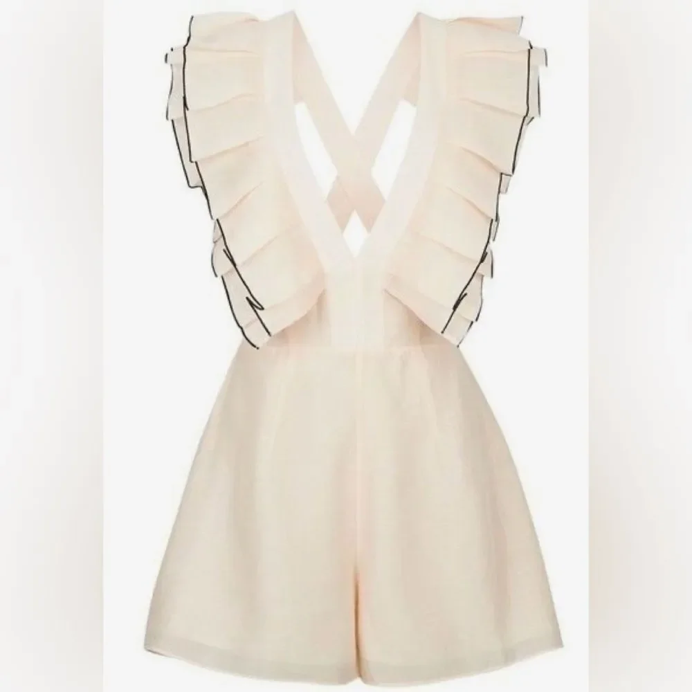 Keepsake ruffled romper, M